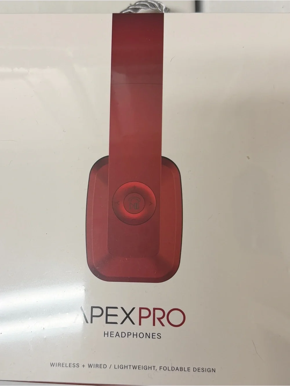 APEXPRO Red Wireless Headphones, NEW in box
